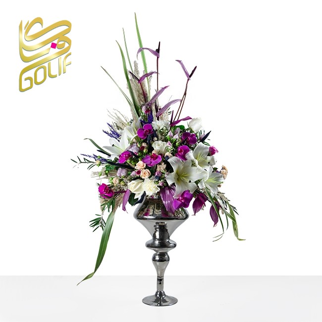 جام گل لاکچری زیبا ارسال رایگان زیبا لاکچری ارسال فوری سریع گل فروشی آنلاین گل فروشی گلیف رز میخک آنترویم لیلیوم ارکیده